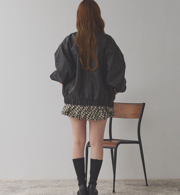  「ベルト付きプリーツバルーンミニスカート」|スカート|