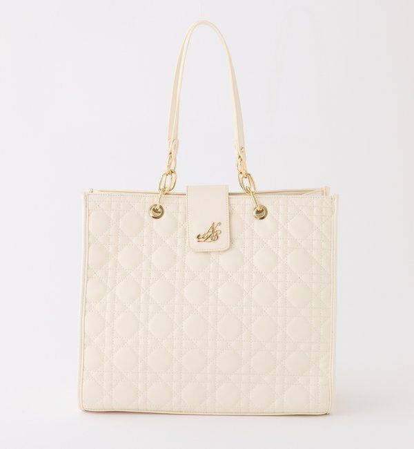  「【WEB限定リバイバル】エンブレム付きキルティングキャリーオントート」|ショルダー・メッセンジャー|