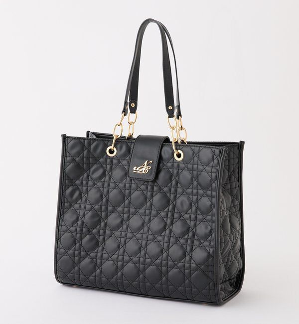  「【WEB限定リバイバル】エンブレム付きキルティングキャリーオントート」|ショルダー・メッセンジャー|