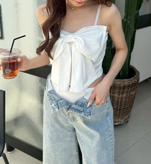  「swimwear/フロントリボン羽織りSET(4点セット)」|その他|