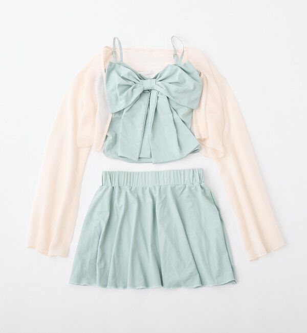  「swimwear/フロントリボン羽織りSET(4点セット)」|その他|