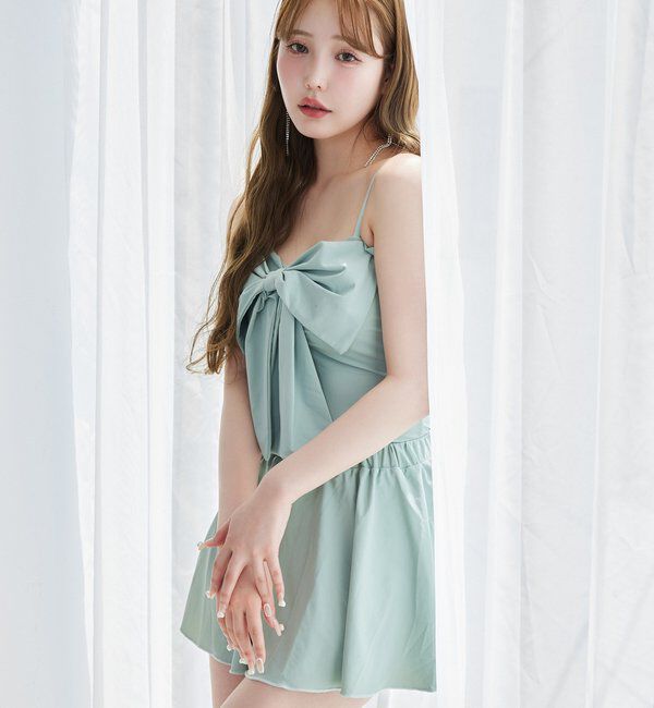  「swimwear/フロントリボン羽織りSET(4点セット)」|その他|