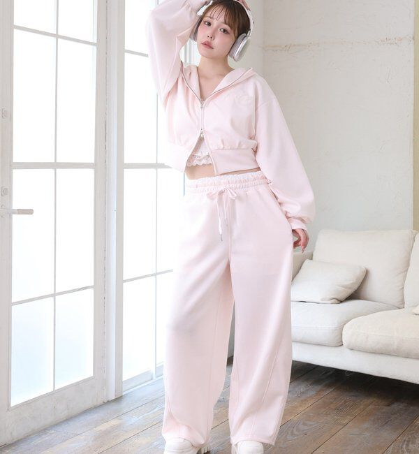  「【セットアップ可能】ウエストレースカットパンツ」|その他|