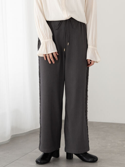 Te chichi TERRASSE「サイドレースイージーパンツ」|その他|チャコールグレー
