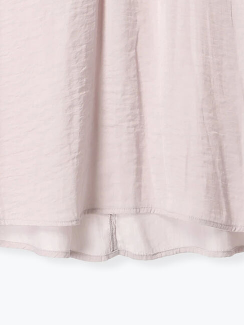 Lugnoncure「袖フリルスタンドブラウス」|シャツ・ブラウス|