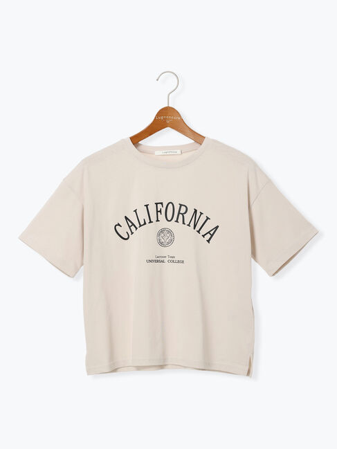 Lugnoncure「【接触冷感】カレッジ風ロゴTシャツ」|Tシャツ・カットソー|