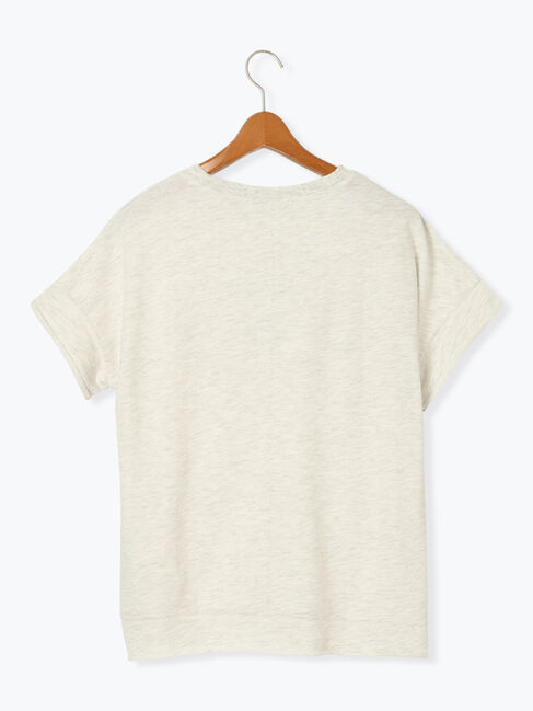 Lugnoncure「カレッジ風ロゴプリントミニ裏毛トップス」|Tシャツ・カットソー|