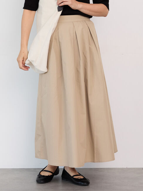 Lugnoncure「【選べる着丈】タイプライタースカート」|スカート|ベージュ