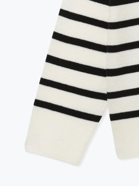 Lugnoncure「ミラノリブ配色Vネックニット」|ニット・セーター|