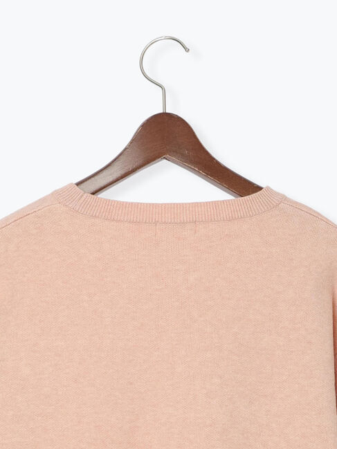 Te chichi TERRASSE「フラワーモチーフロゴニット」|ニット・セーター|