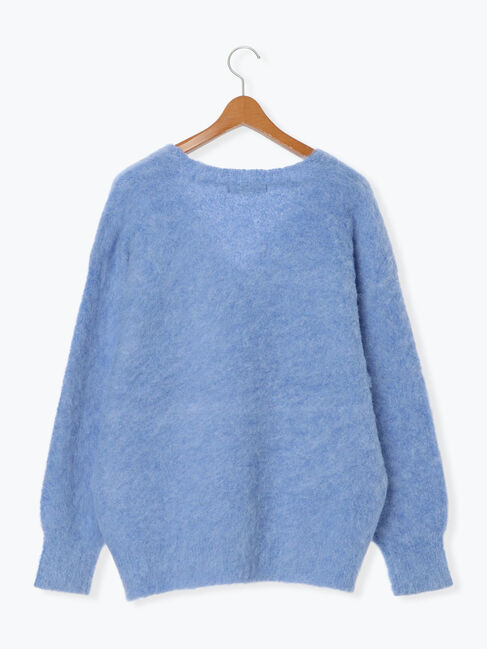 Lugnoncure「起毛Vネックカーディガン」|カーディガン|