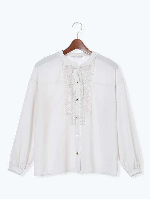 Te chichi「フロントフリルキーネックブラウス」|シャツ・ブラウス|