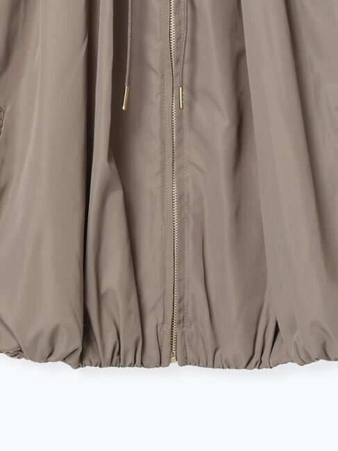 Te chichi「ノーカラーギャザージップブルゾン」|ブルゾン・スタジャン|