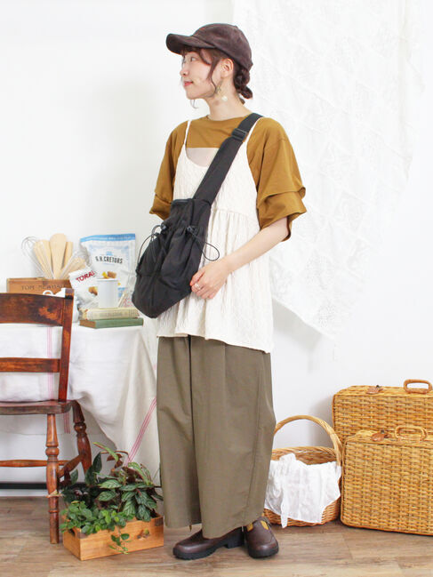 Samansa Mos2「カットジャカードキャミチュニック」|Tシャツ・カットソー|