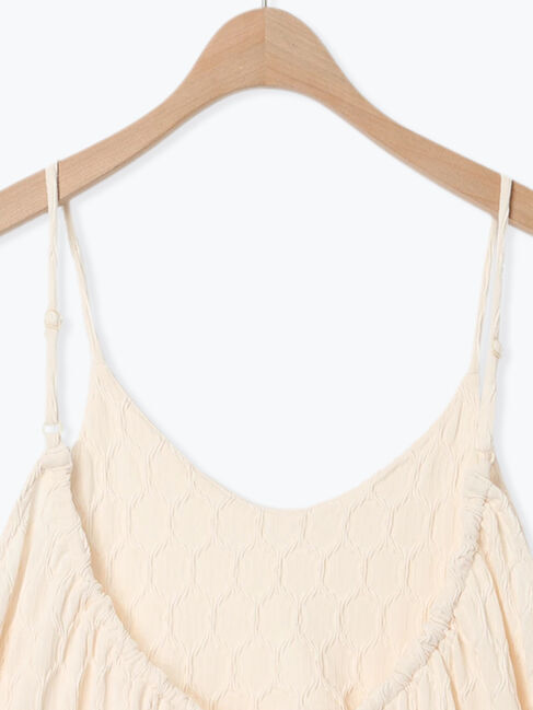 Samansa Mos2「カットジャカードキャミチュニック」|Tシャツ・カットソー|