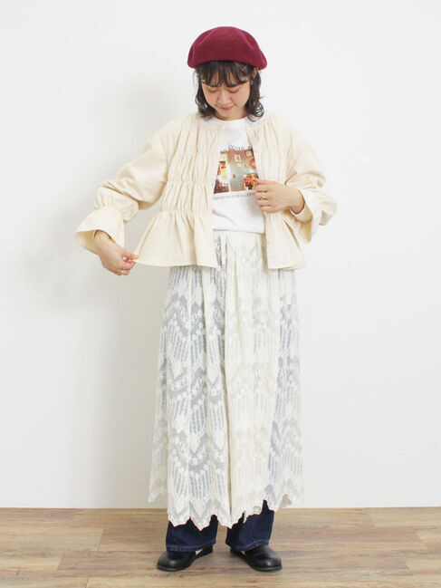 Samansa Mos2「デニム/ツイルシャーリングブラウス」|シャツ・ブラウス|