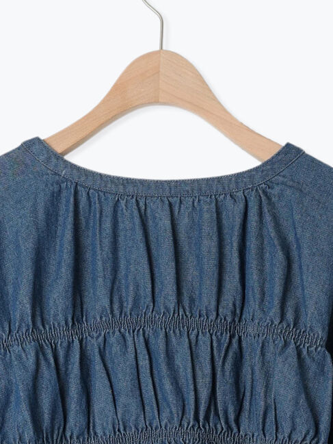 Samansa Mos2「デニム/ツイルシャーリングブラウス」|シャツ・ブラウス|