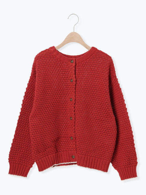 Samansa Mos2「ラーベン編み前後2WAYニット」|カーディガン|