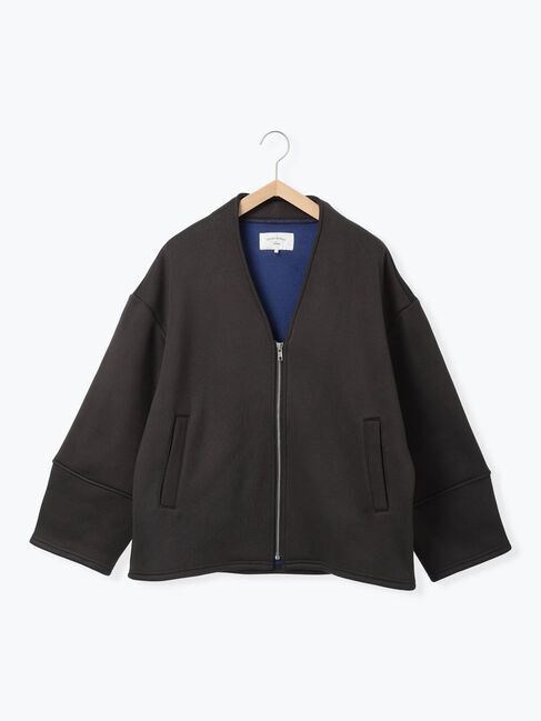 Samansa Mos2 blue「【マシンウォッシャブル】マルチスタイルボンディングブルゾン」|ブルゾン・スタジャン|