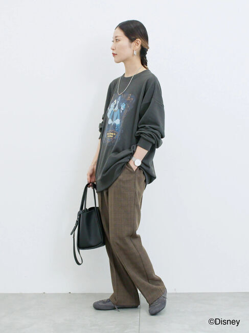 Samansa Mos2 blue「【Disney】ヴィランズ/裏毛スウェット」|Tシャツ・カットソー|