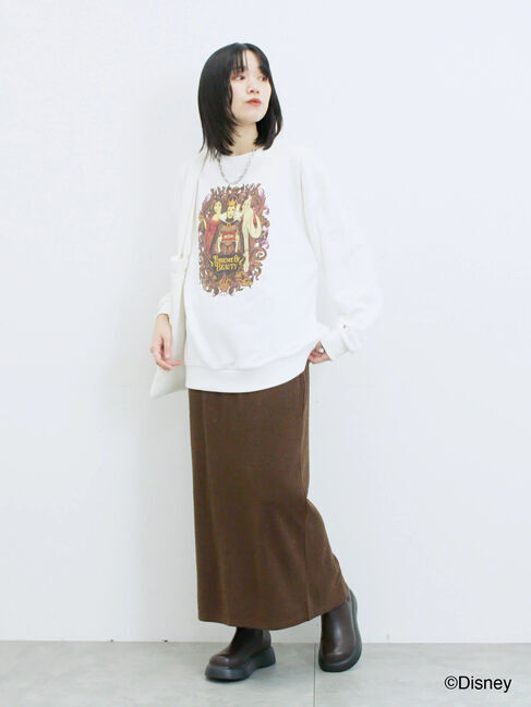 Samansa Mos2 blue「【Disney】ヴィランズ/裏毛スウェット」|Tシャツ・カットソー|