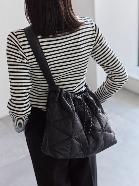 Samansa Mos2 blue「キルティングバッグ」|その他|