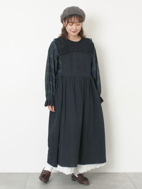 Samansa Mos2「【WEB限定】前後2WAYレース襟ブラウス」|シャツ・ブラウス|