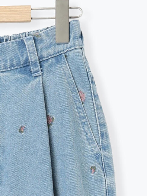 Samansa Mos2「【オーガニックコットン】デニムバレルパンツ」|その他|