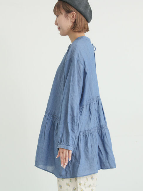 Samansa Mos2「2WAYシアーティアードチュニック」|シャツ・ブラウス|