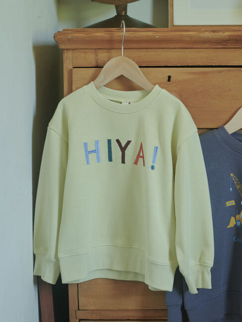 Samansa Mos2 Lagom「ロゴ刺繍トレーナー」|Tシャツ・カットソー|イエロー