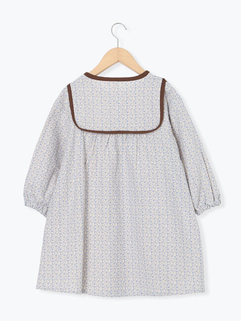 Samansa Mos2 Lagom「配色パイピング花柄ワンピース」|ワンピース|