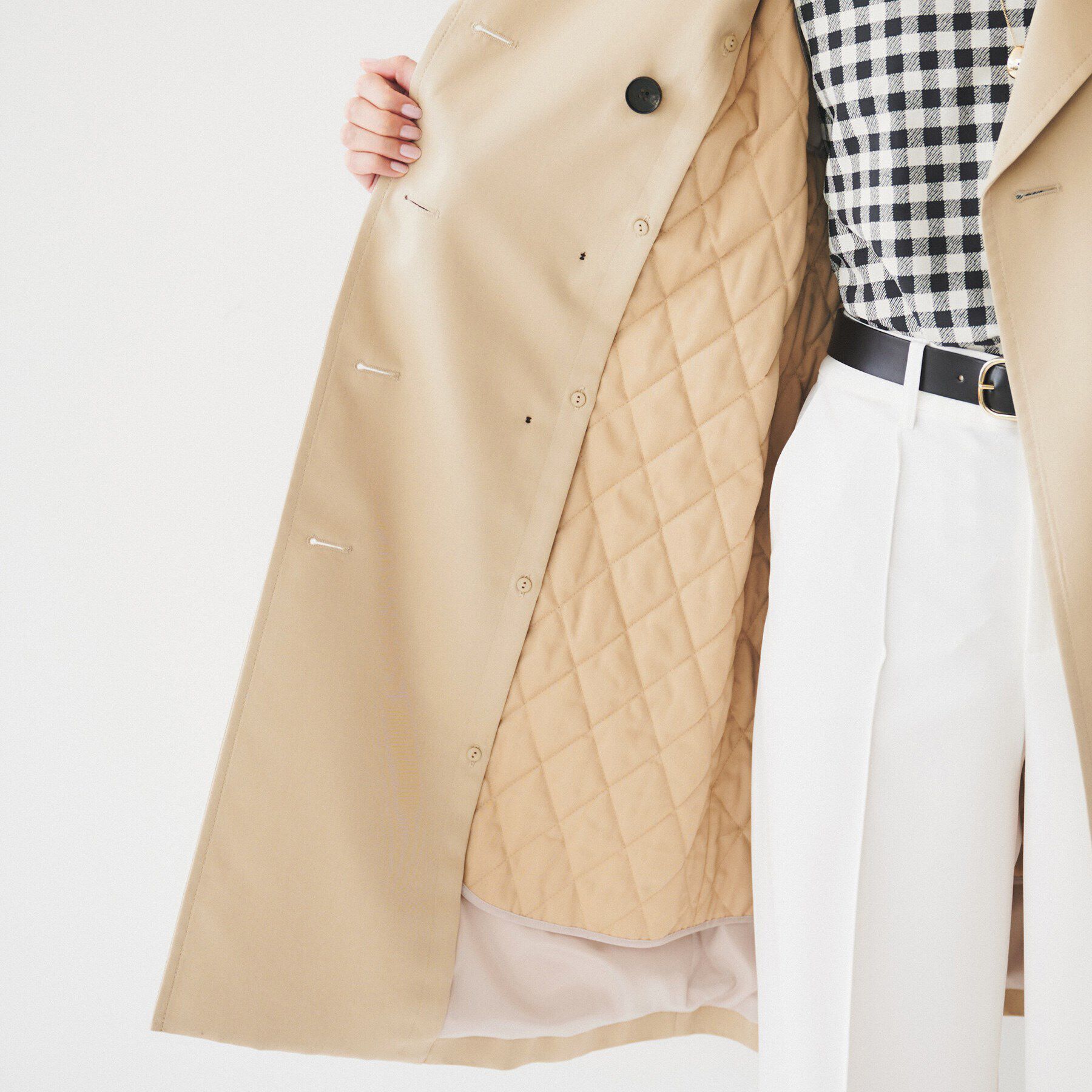 UNTITLED「【オフィス/ハレの日】ライナー付きトレンチコート」|トレンチコート|