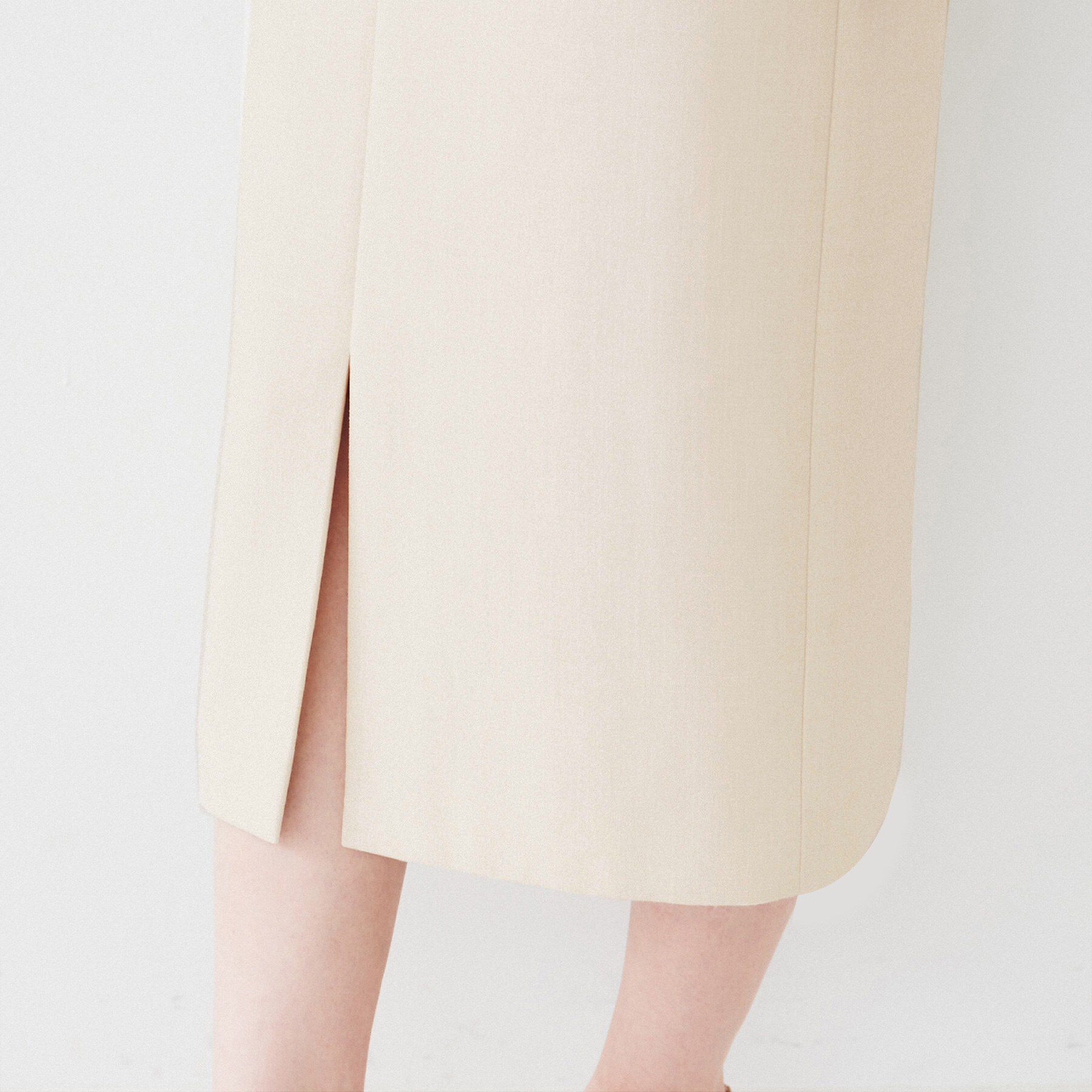 UNTITLED「【セットアップ可能】リネンライクキャンバス ペンシルスカート」|スカート|