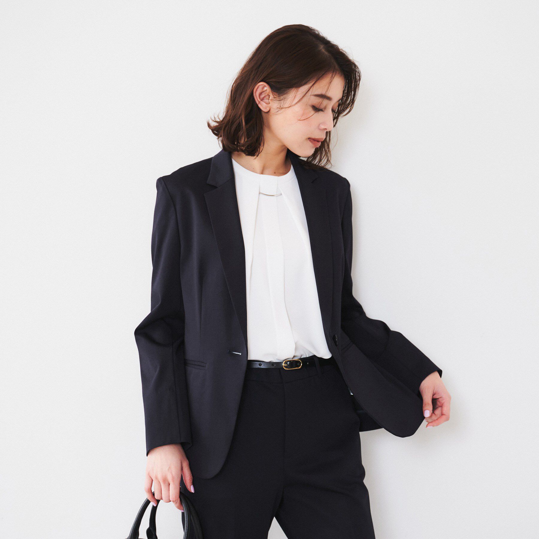 UNTITLED「【通勤スーツ】コットン混ジャージ テーラードジャケット」|テーラードジャケット|