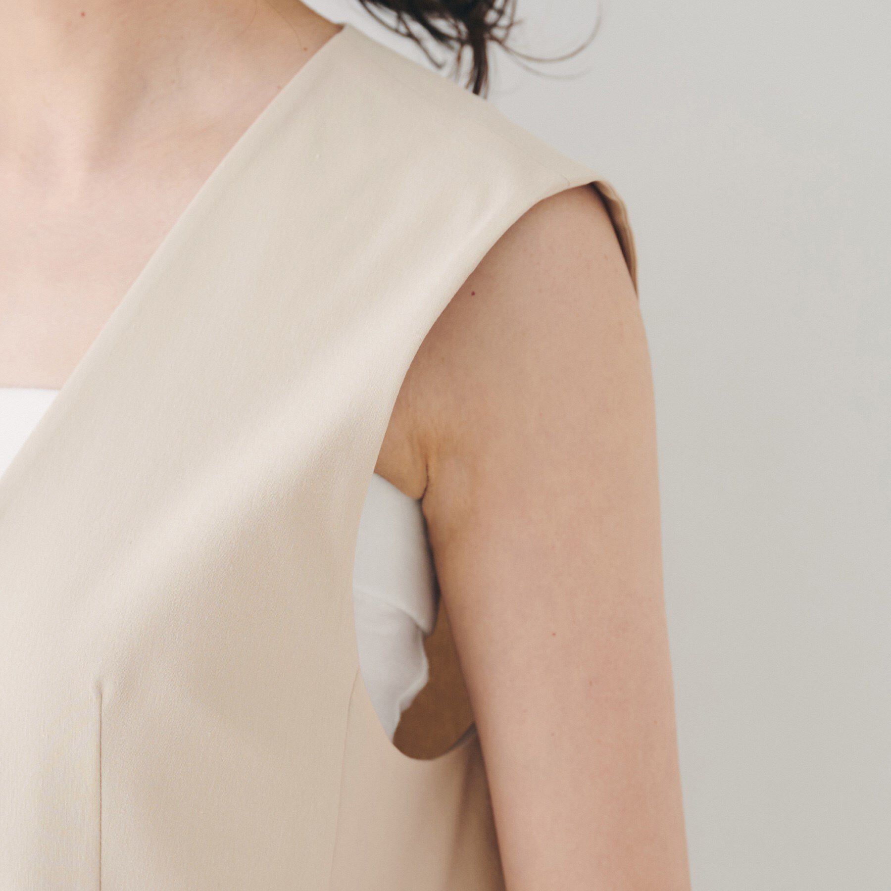 UNTITLED「【セットアップ可能／オンオフ】ラミー混カラーレスジレ」|ベスト・ジレ|