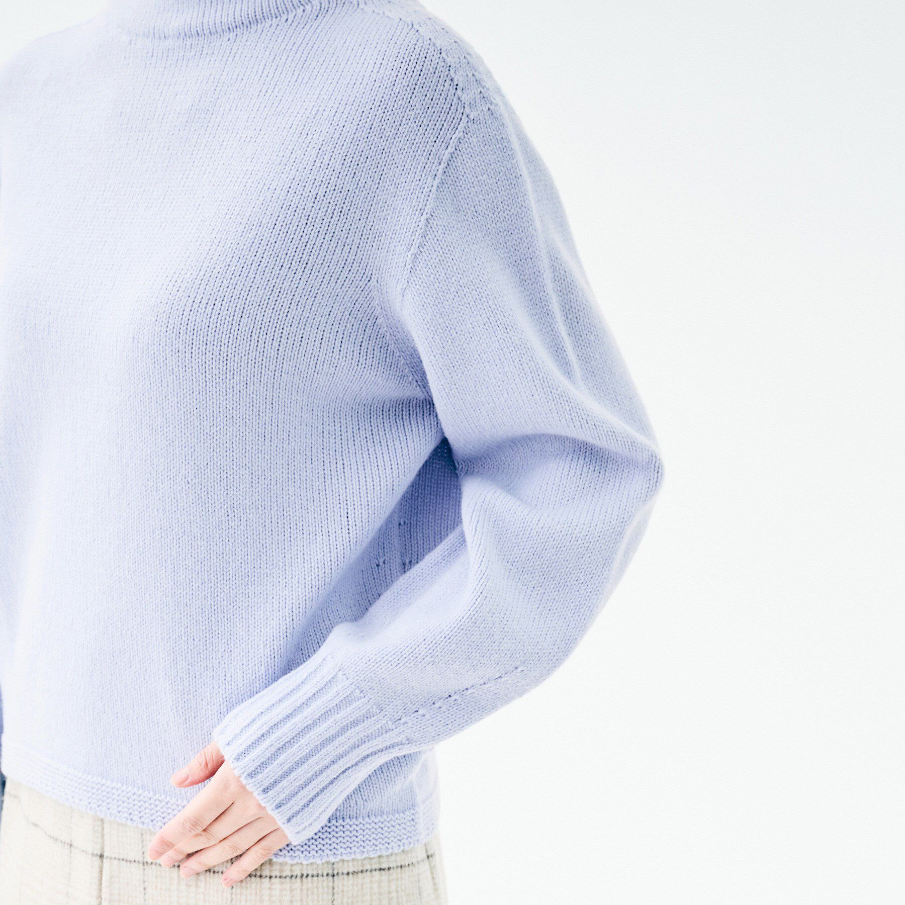 UNTITLED「【洗える】スポンディッシュ ボトルネックニット」|ニット・セーター|