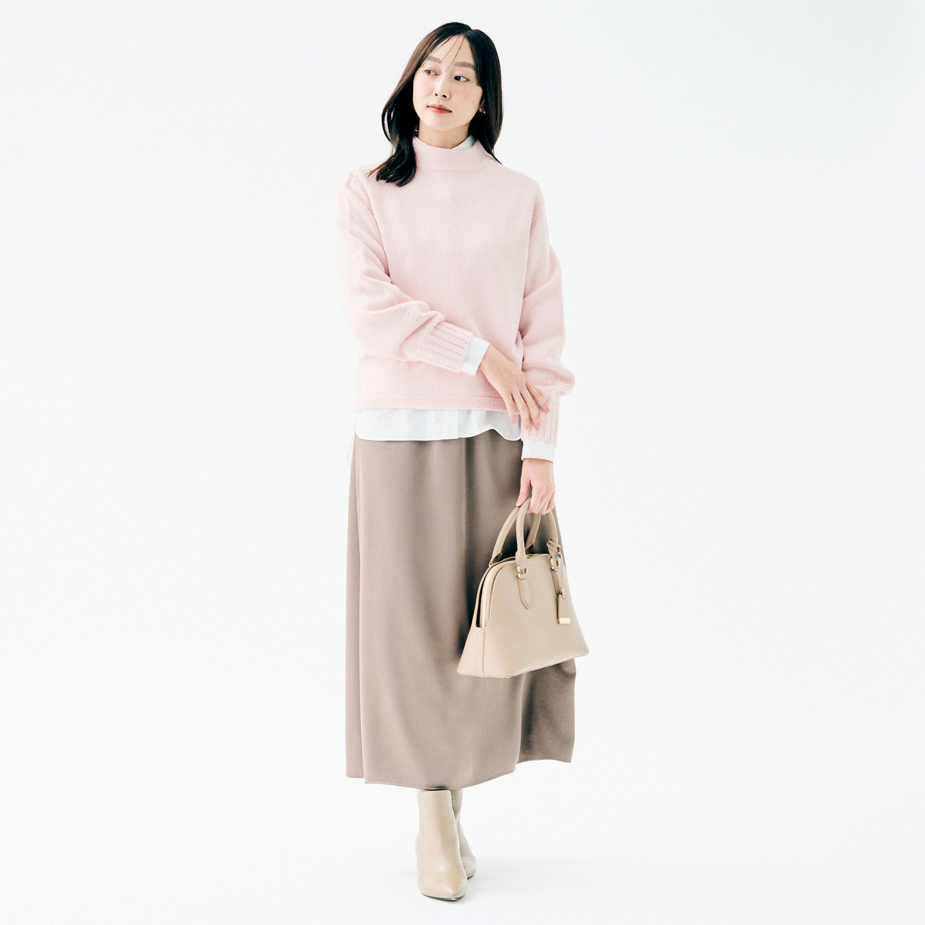 UNTITLED「【洗える】スポンディッシュ ボトルネックニット」|ニット・セーター|