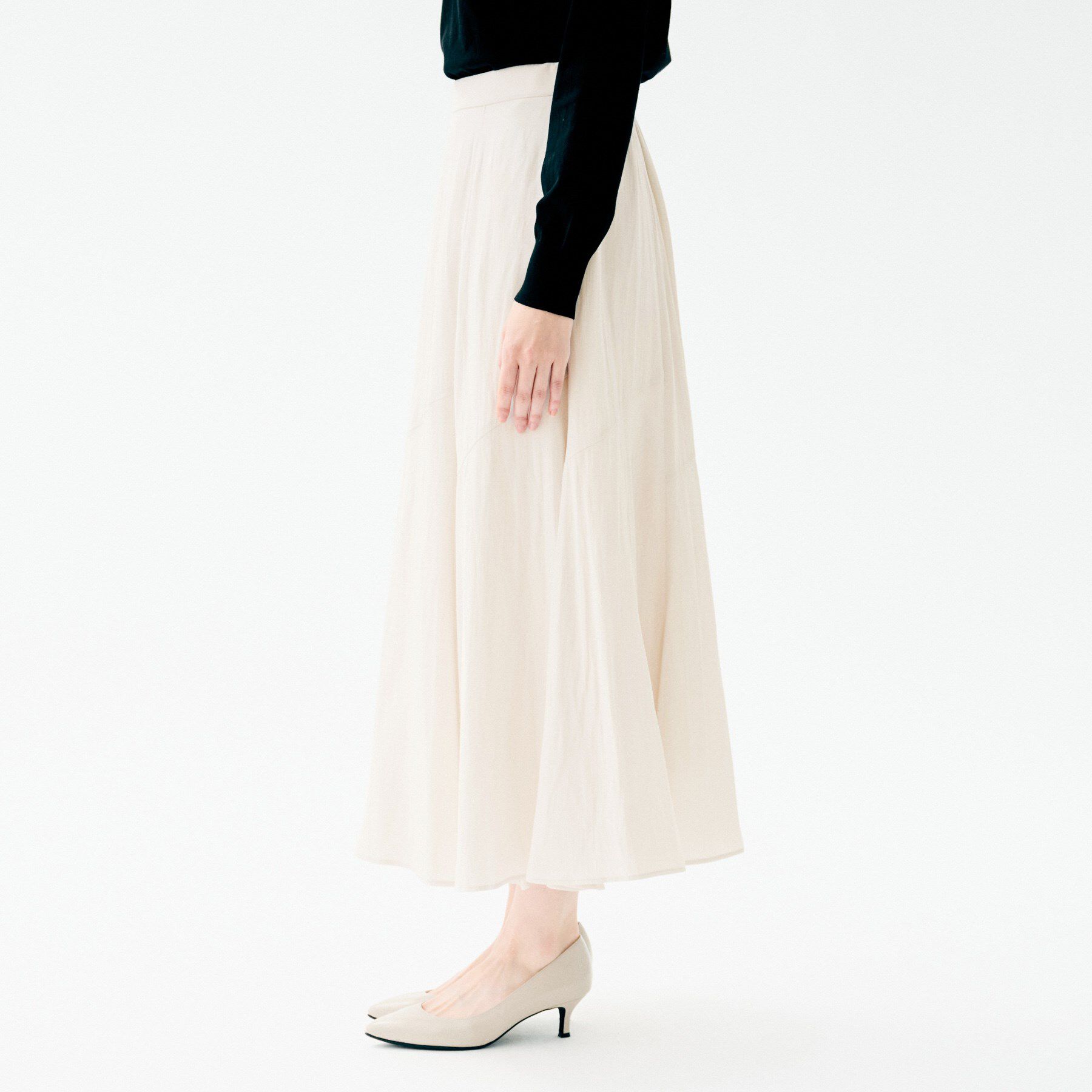 UNTITLED「【洗える/後ろウエストゴム】ロングスカート」|スカート|