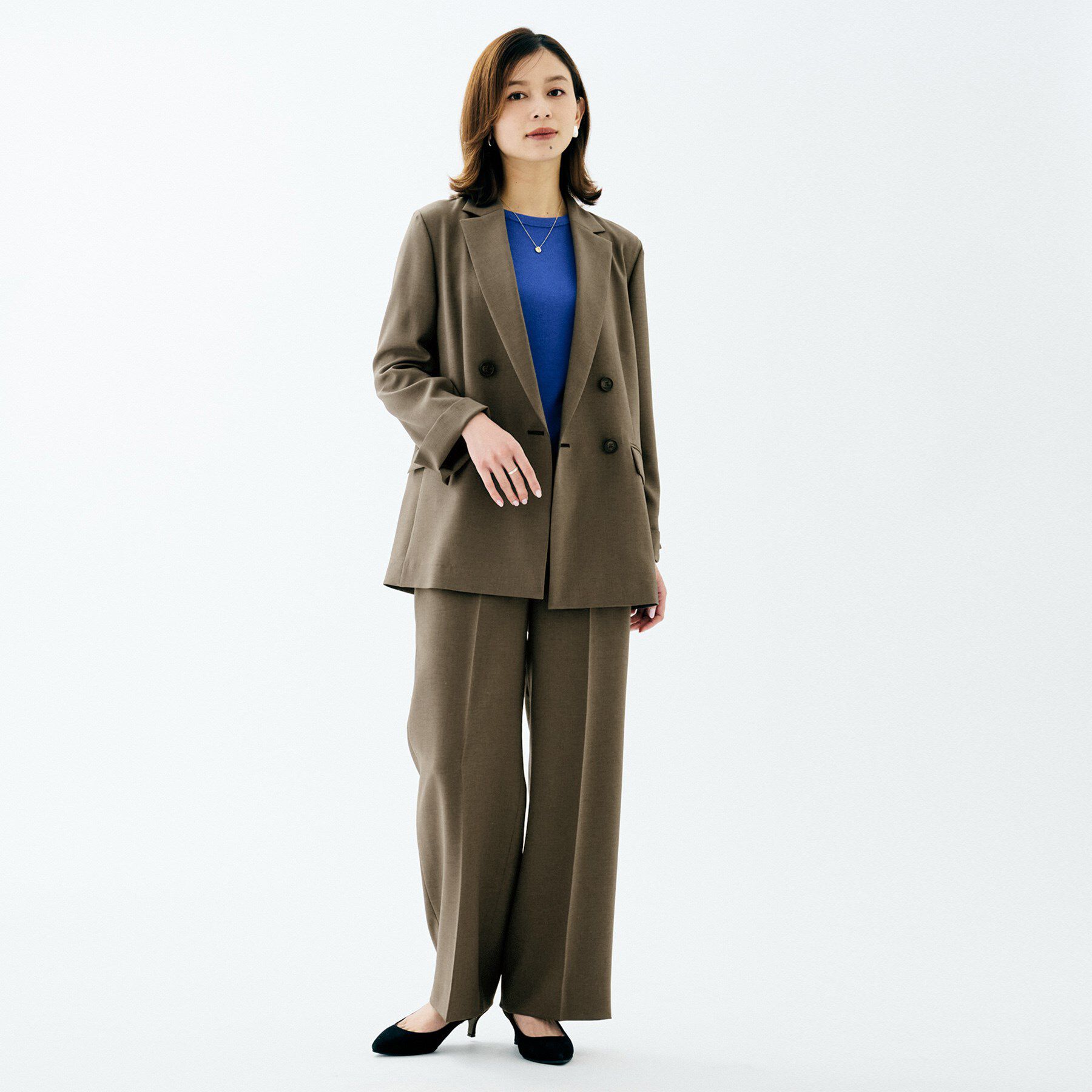 UNTITLED「【イージーケア/接触冷感/UVカット】エアリー ワイドパンツ」|その他|