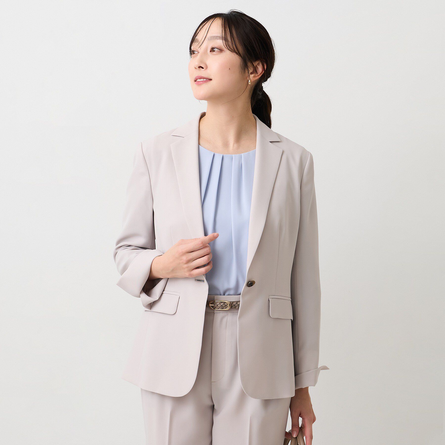 UNTITLED「【洗える/仕事着/スーツ】エアリーテーラードジャケット」|テーラードジャケット|