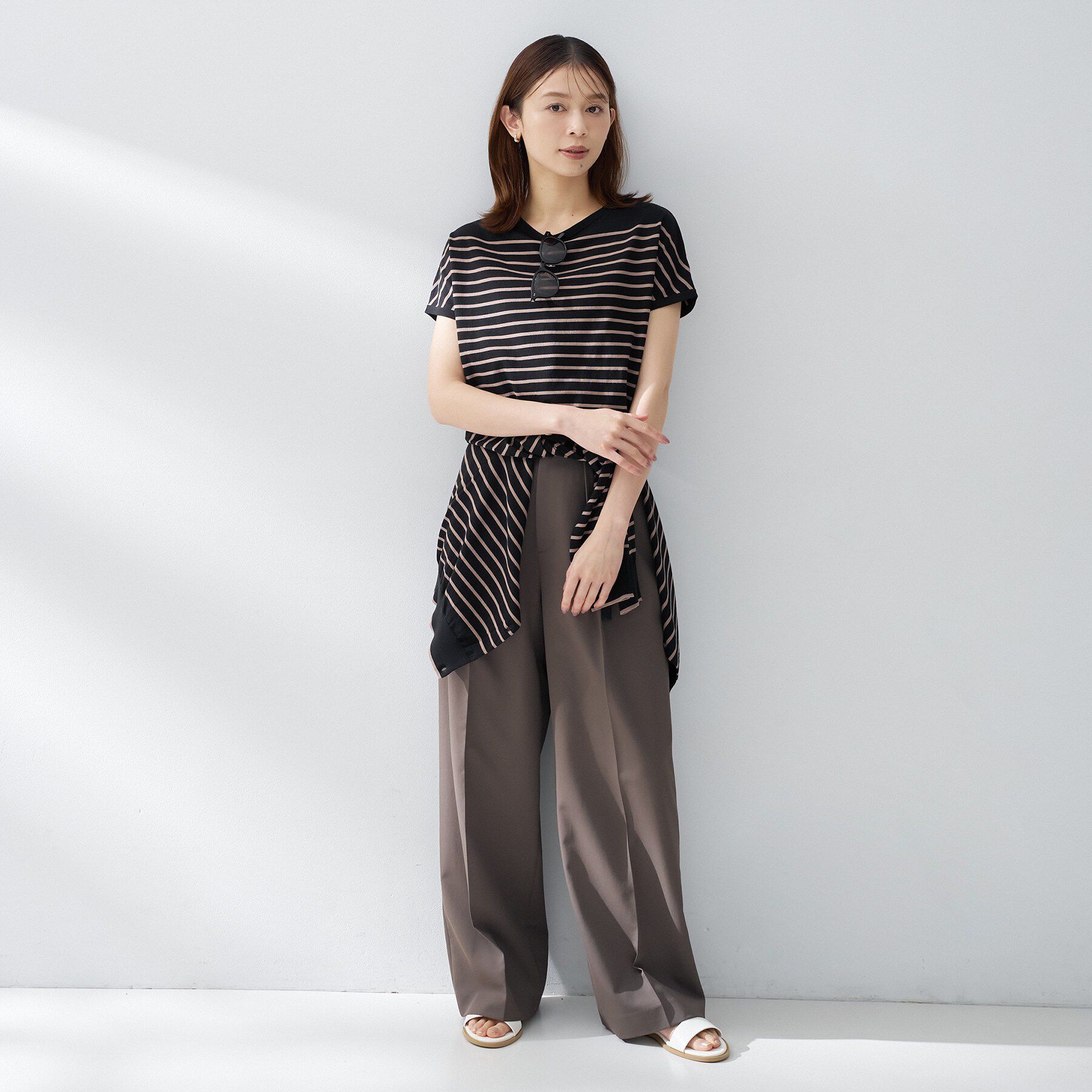 UNTITLED「コットンベーシックニット」|ニット・セーター|