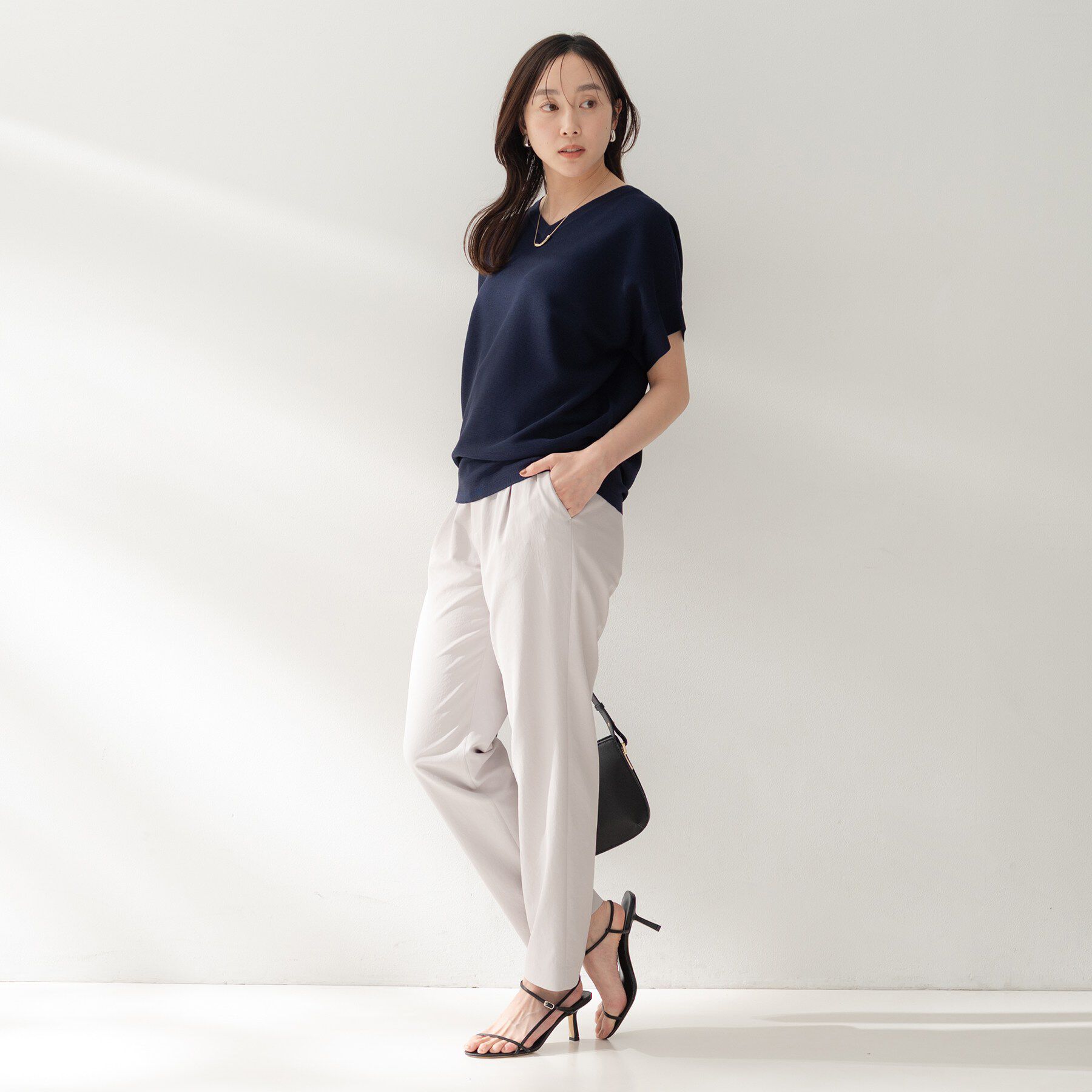 UNTITLED「前後2WAYフレンチスリーブニット」|ニット・セーター|