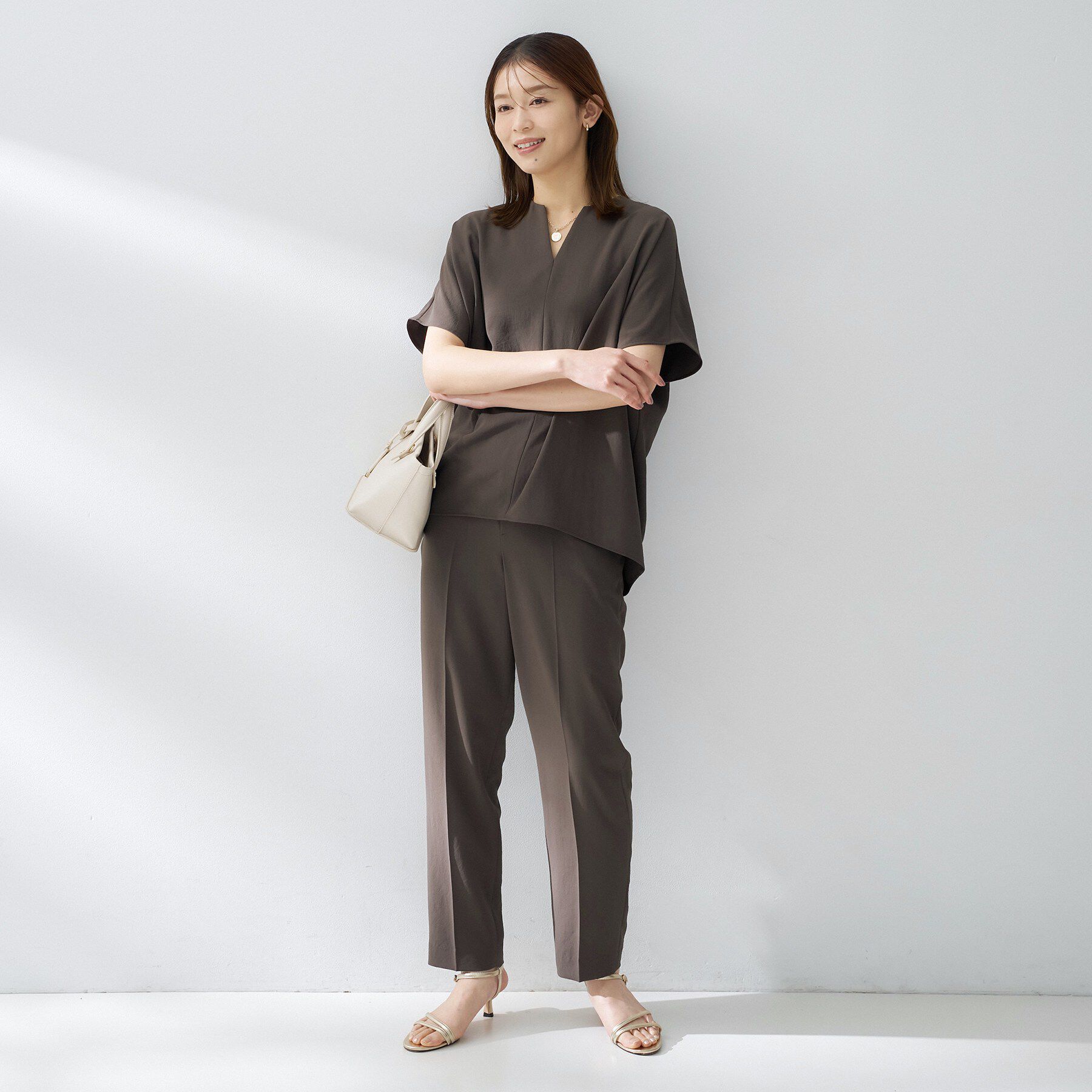 UNTITLED「【夏の名品セットアップが今年も登場！/はっ水/遮熱】リラクミスト テーパードパンツ」|その他|