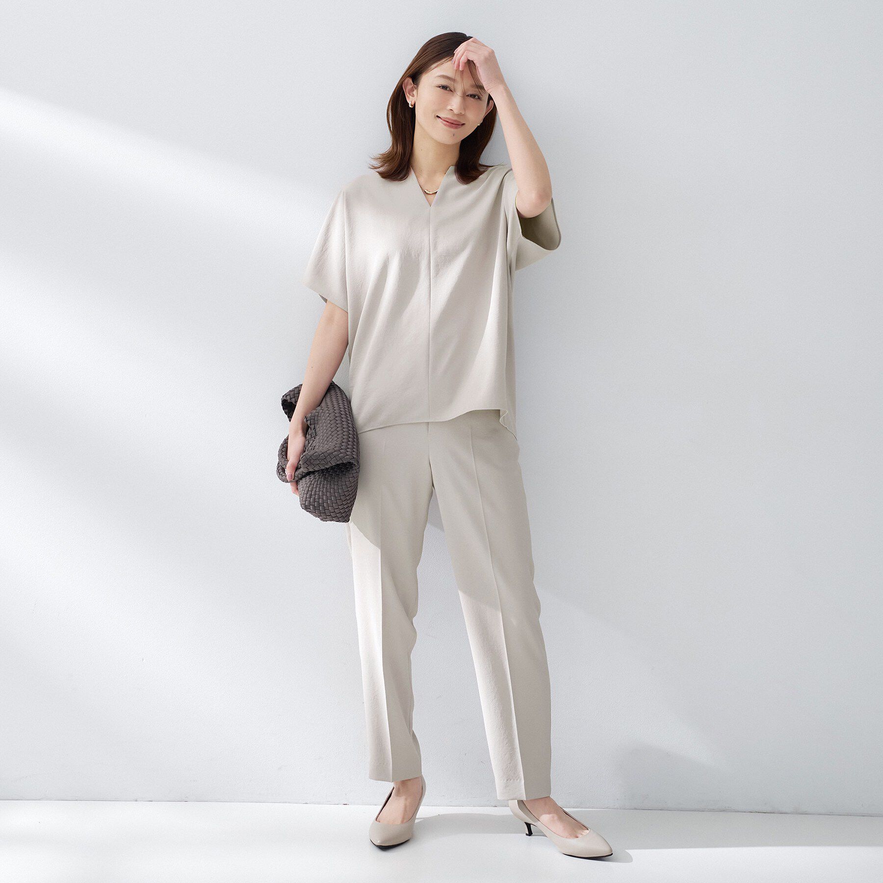 UNTITLED「【夏の名品セットアップが今年も登場！/はっ水/遮熱】リラクミスト テーパードパンツ」|その他|