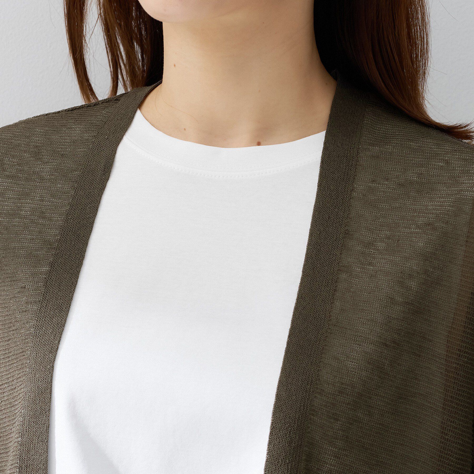 UNTITLED「コットンリネンカーディガン」|カーディガン|