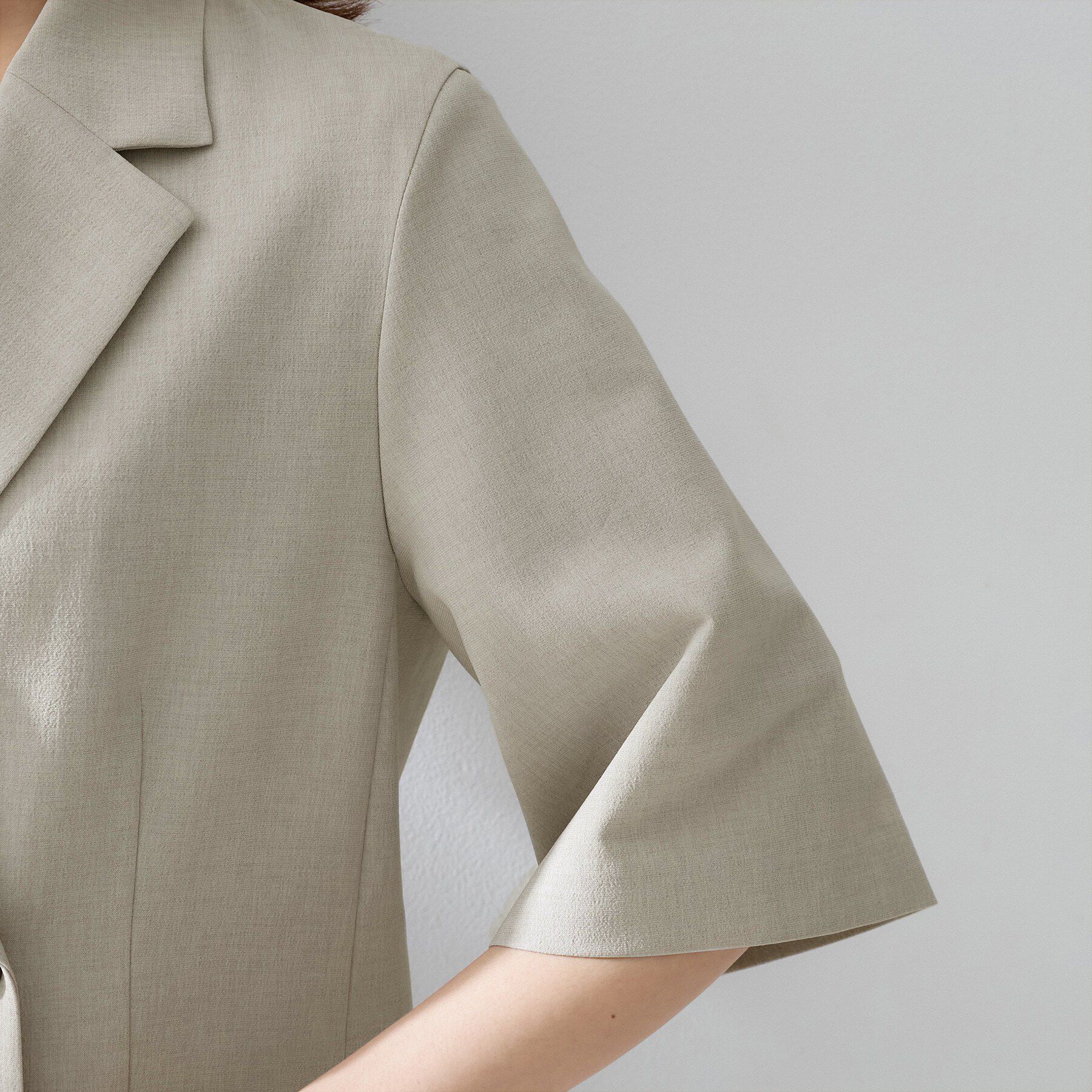 UNTITLED「ハーフスリーブジャケット」|テーラードジャケット|