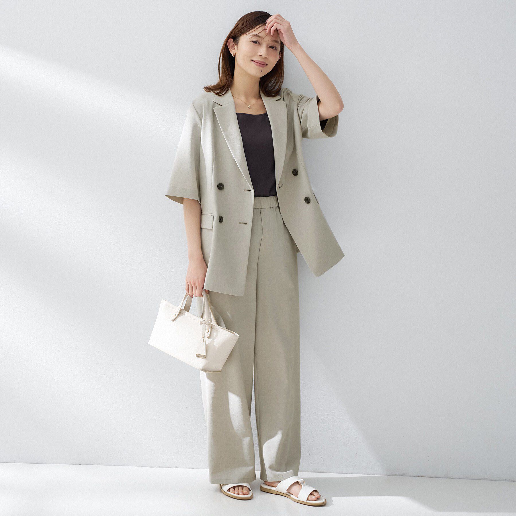 UNTITLED「ハーフスリーブジャケット」|テーラードジャケット|