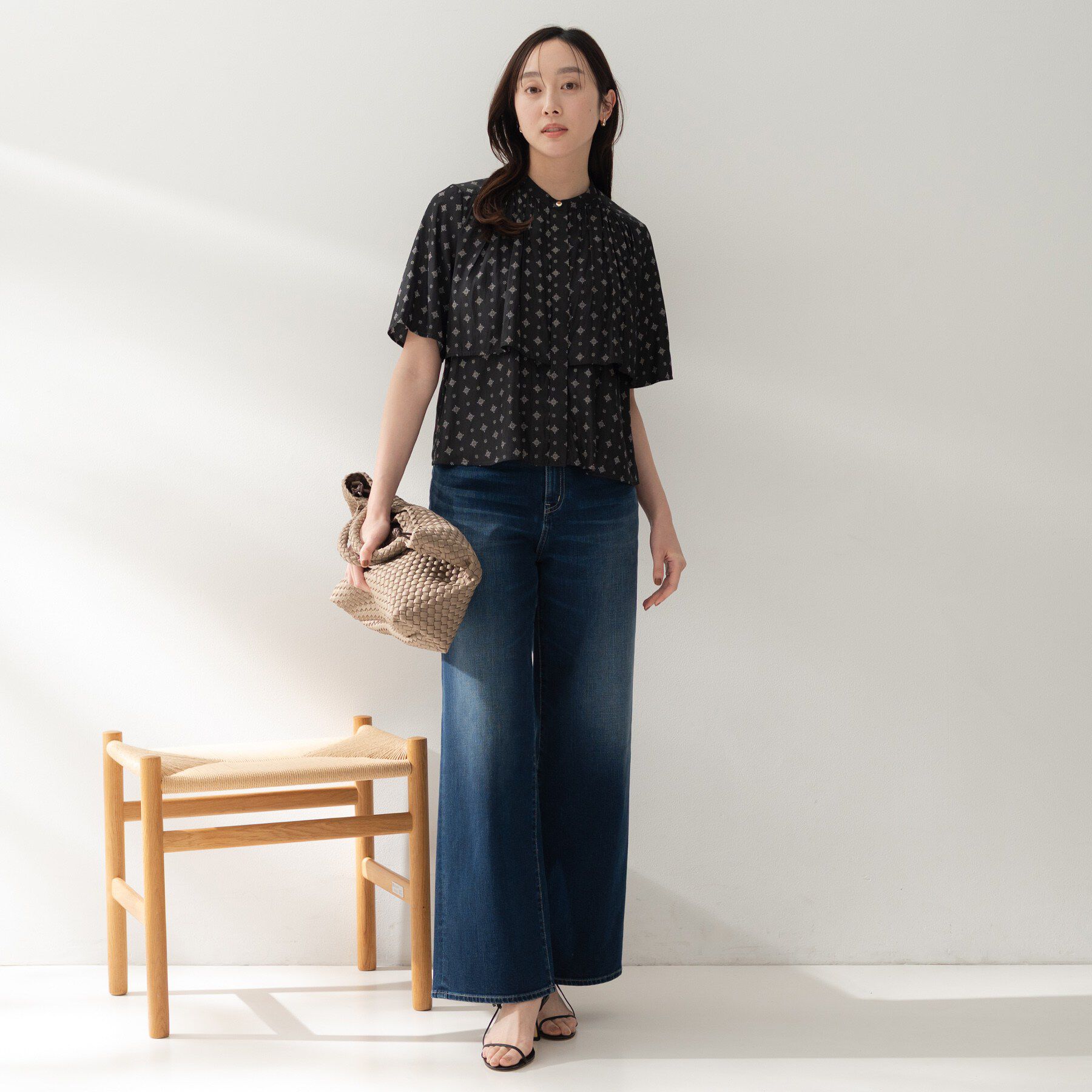 UNTITLED「コモンプリントブラウス」|シャツ・ブラウス|