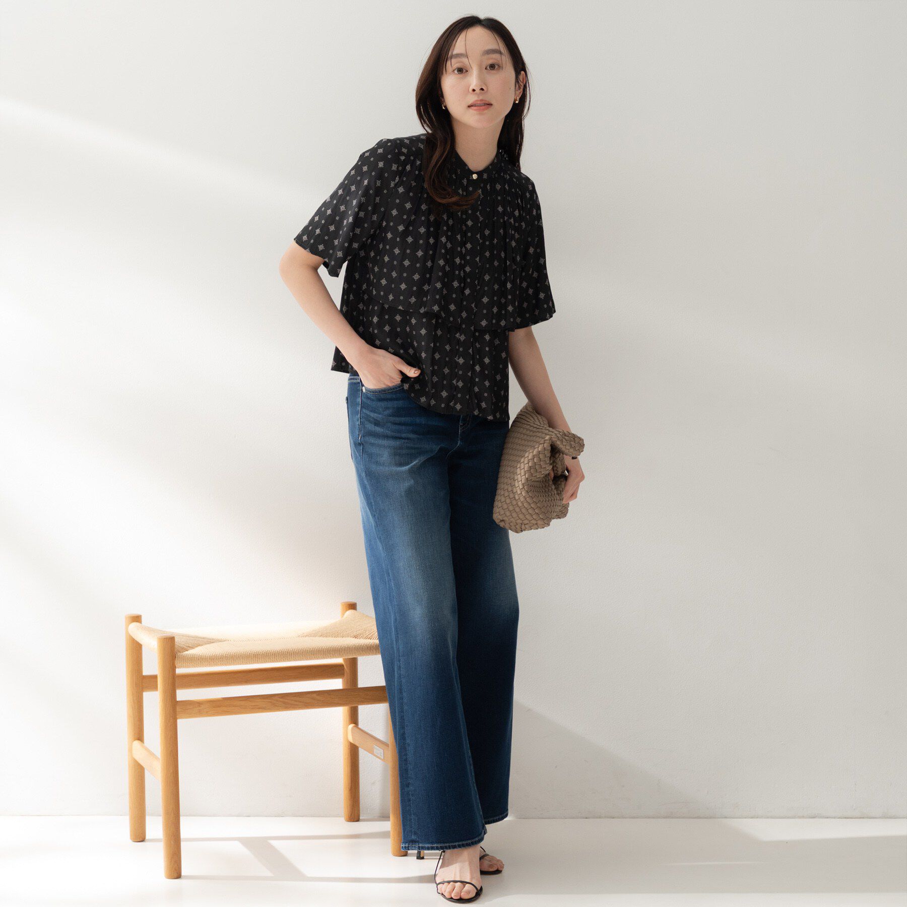 UNTITLED「コモンプリントブラウス」|シャツ・ブラウス|