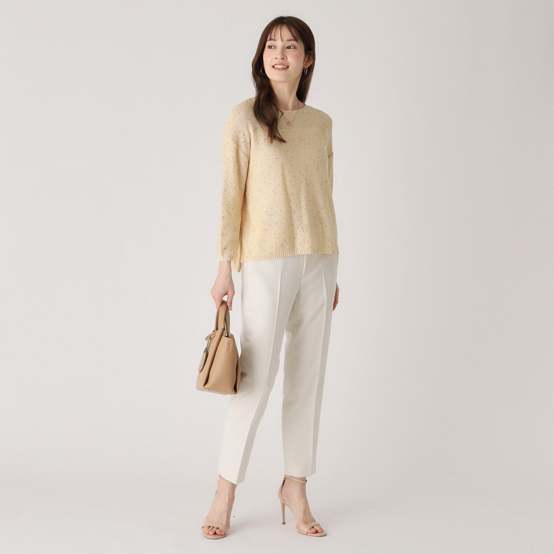 COUP DE CHANCE「【洗える】スパンコールニット」|ニット・セーター|